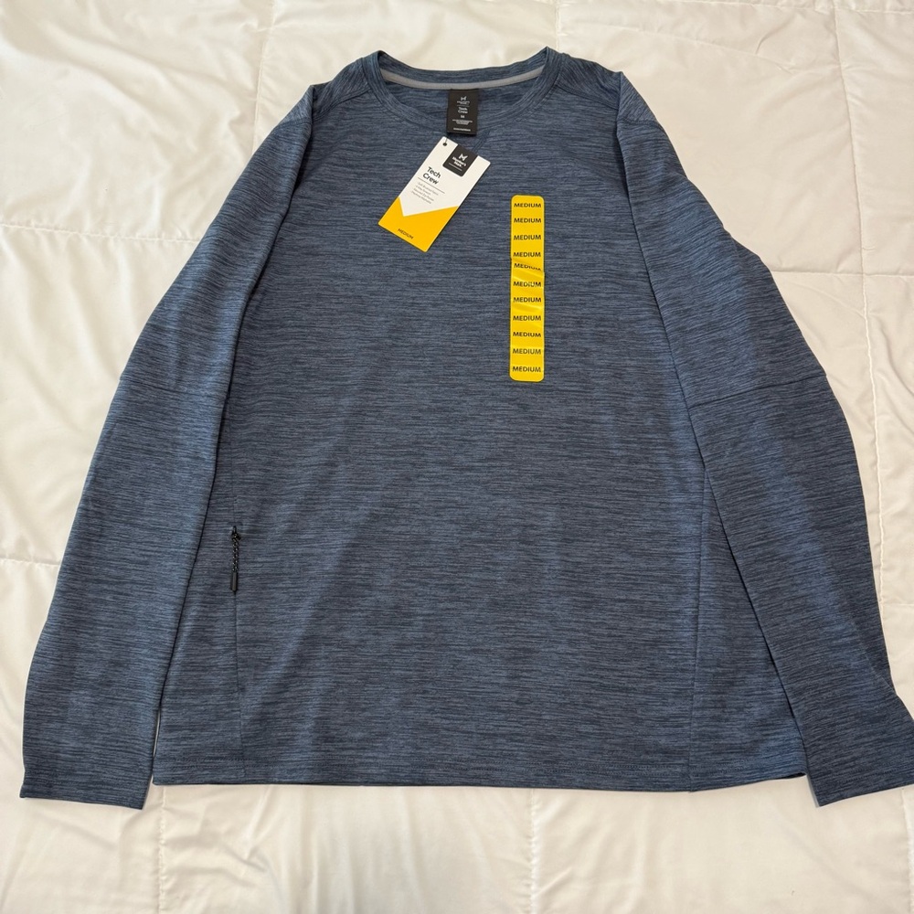 Men's Blue Long Sleeve Shirt NWT